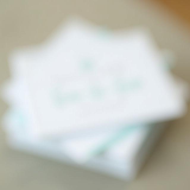 Calligraphy save the date cards for a dog birthday party